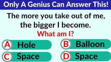 CAN YOU SOLVE THESE 30 TRICKY RIDDLES? | ONLY A GENIUS CAN PASS THIS! Riddles Quiz.