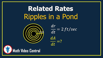 Related Rates Ripples in a Pond