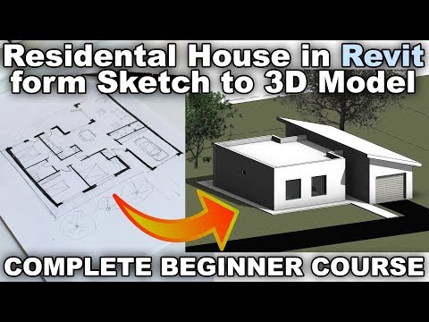 Small House in Revit Beginner Course Start to Finish / Part 1 - Small House in Revit Beginner Course Start to Finish / Part 1