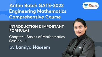 Engineering Mathematics | Session-1 | Basics | Introduction & Formulas | Lamiya Naseem