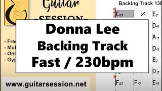 Donna Lee Backing Track / Play Along (Fast 230bpm)