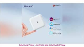GIRIER Smart ZigBee 3.0 Water Leak Detector Wireless Water Leakage Sensor for Home Overflow Monitori