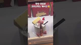 천안 뚜쥬르 크리스마스 케이크 #크리스마스 #케이크 #…