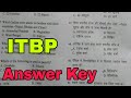 ITBP Telecom Paper Answer Key (2019)