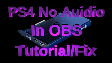 PS4 No Audio in OBS/Streamlabs W/Elgato Capture Card