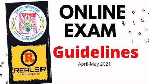 Online Exam Guidelines of Gujarat University | Sem-1 GU Student | BA, BCOM, BSC, BBA, BEd, BCA | etc
