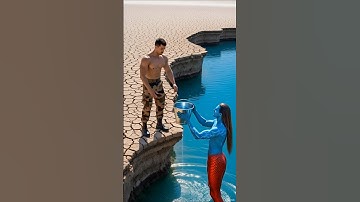 Army Soldier planted a custard apple tree and saved it from drying up by watering it😭 #ai #tree