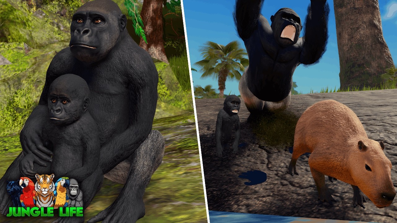 Gorilla Hunting Everyone in Jungle Life ⏐ ROBLOX 🦍🌿