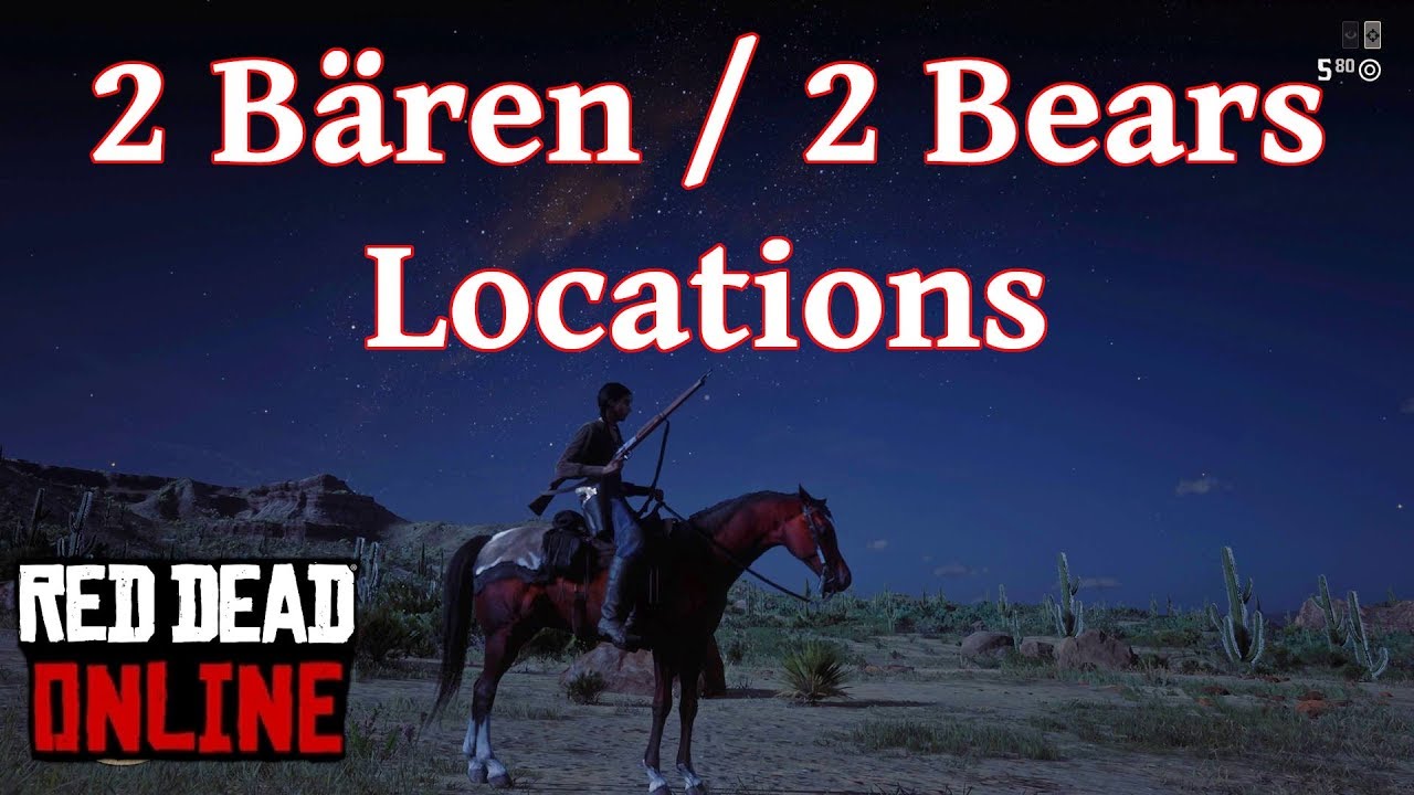🐻Bären Bears Locations Red Dead Redemption 2 Online Deutsch / German