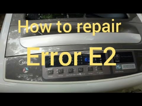 How to fix Error E2 on Midea 10kg washing machine #viralvideo #repair #washingmachine