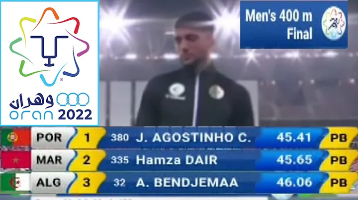 mdaille de bronze Bendjemaa 400m Jeux Mditerranens...