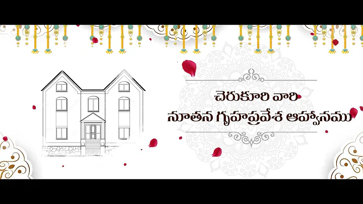 Gruhapravesam Invitation 124 || Telugu Project || 2022 || Making Video