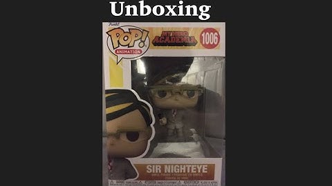 My Hero Academia Funko Pop Sir Nighteye