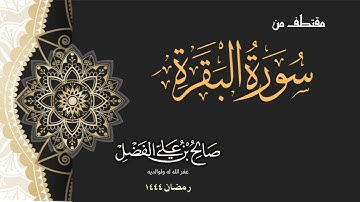 مقتطف رائع للقارئ صالح الفضل من صلاة التراويح رمضان ١٤٤٤