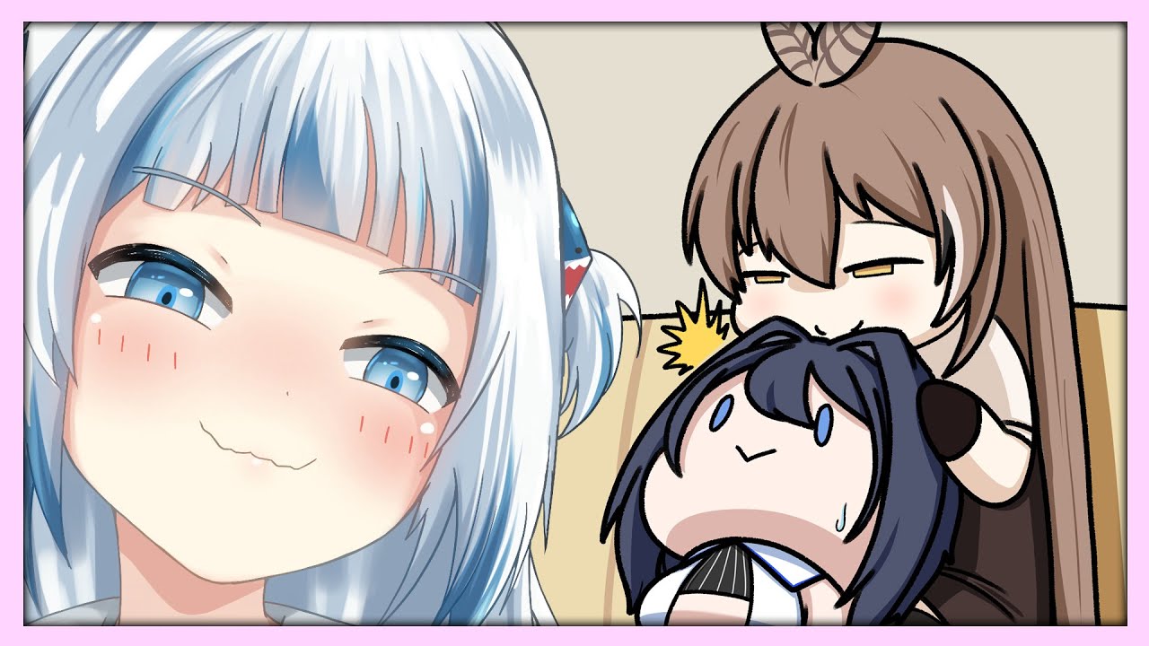 Mumei: *glomps you* Kronii: