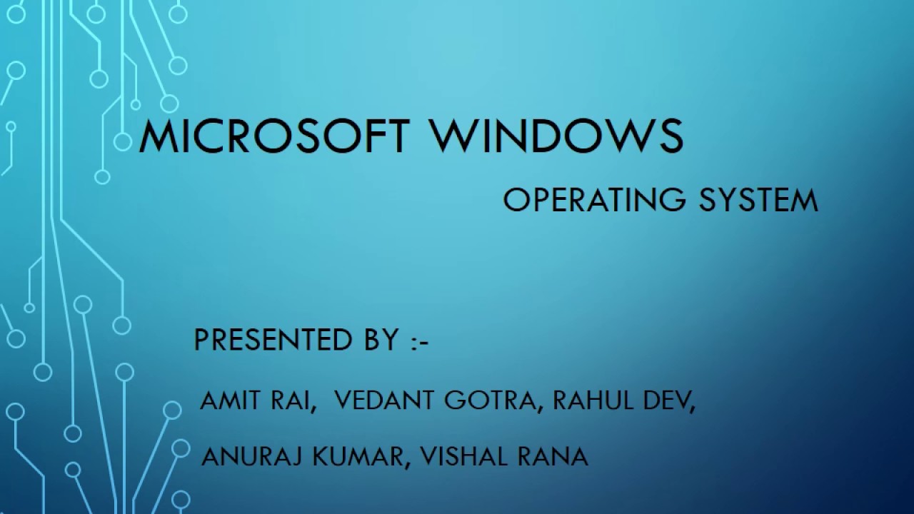 Presentation On Microsoft Windows || KNOWLEDGE FACTORY