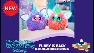 Furby is back! new version for 2023! Tie Dyed! Unboxing & 2 Furbies  Connected Interaction #furby 