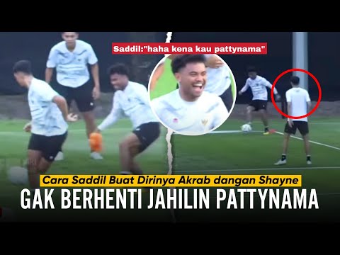 &quot;Jadi Korban Jahilnya Saddil&quot; Aksi Saddil Buat Shayne Pattynama Ngakak di Latihan Timnas Indonesia