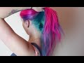 Magenta, Violet & Turquoise Hair Dye Tutorial