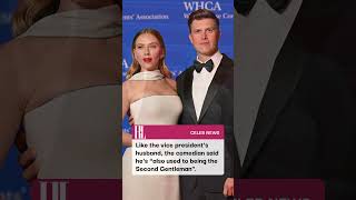 Colin Jost joked about being "second" to his wife, Scarlett Johansson.