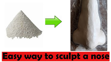Sculpting nose with clay|| nose making process for beginners
