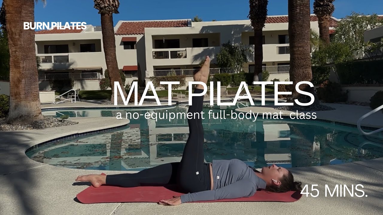 Пилатес на коврике: тренировка всего тела, 45 мин.