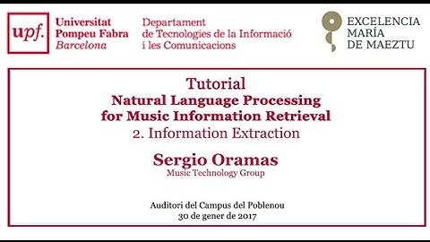 Tutorial - Natural Language Processing for Music Information Retrieval. Information Extraction
