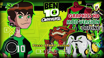 BEN 10 OMNIVERSE PPSSPP Offline Mod Ben 10 Protector of Earth Alien Force | Gameplay