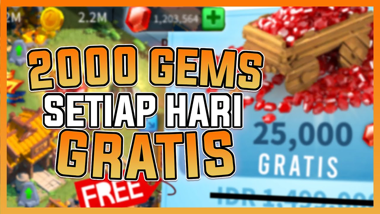 CARA DAPETIN 2000 GEMS PERHARI GRATIS - ROK INDONESIA - YouTube