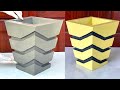 Mold Casting Project - Cement plant pots are made extremely simple and easy