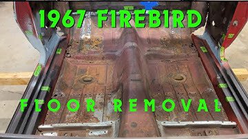 How to remove a floor pan from a first Gen Firebird or Camaro