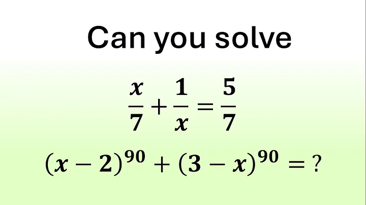 An Amazing Algebra Challenge | Can You Solve This?