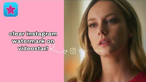 clear watermark on videostar