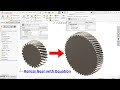 Design Of Helical Gear with Equation in SolidWorks