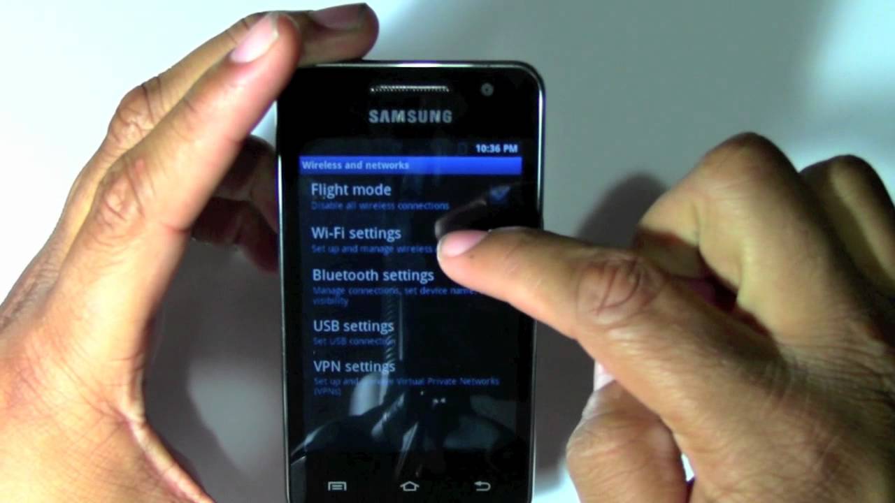Samsung Galaxy Player 3.6: How to Connect to WIfi | H2TechVideos - YouTube