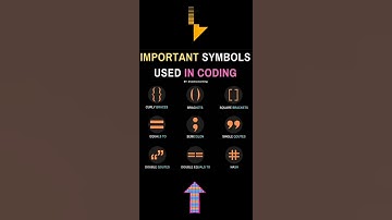 Important Symbols Used In Coding #Shorts