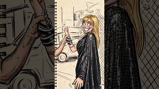 Real vs Cartoon Me #shorts #sketch #comedy #creative