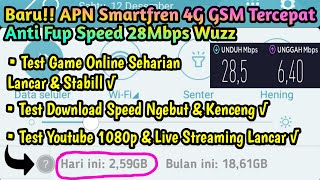 APN Smartfren 4G GSM Tercepat Anti Fup Speed 28Mbps Turbo