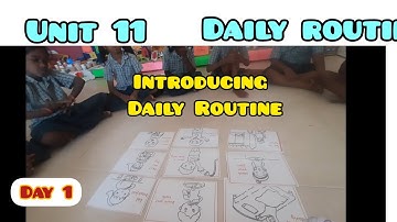 Unit 11 English Daily routine/Ennum Ezhuthum/Introducing daily routine Day 1 activity...