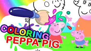 Peppa Pig With FAMILY! | FUN Coloring Pages for Kids! screenshot 4