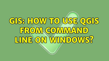 GIS: How to use QGIS from command line on Windows?