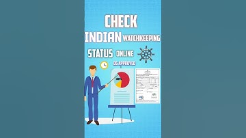How to check Indian  watchkeeping COP status online #dgshipping