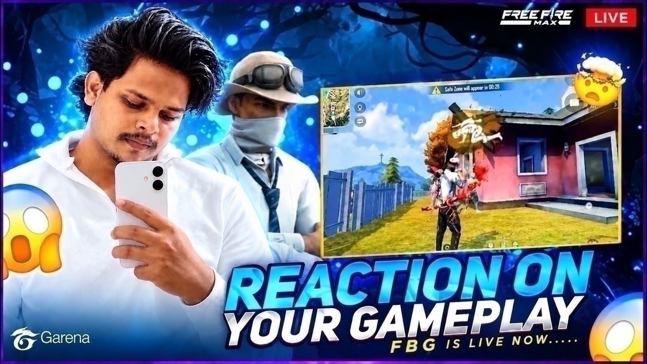 FBG || GIVEAWAY ||!! FREE FIRE GAME PLAY REACTION !!¡ 1vs2 1vs4 TELUGU FBG ON LIVE