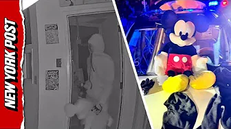 ‘Mickey Bandits’ Trapped Toting Huge Disney Mouse Doll at Scene of Break-In