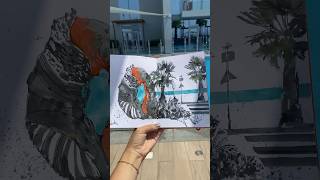 #artistdubai День скетчей ✏️ #скетчбук #скетчинг #акварель #watercolor #dubai #dubaisummer #art