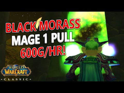 WoW Classic - Black Morass TBC 1 Pull! Mage AOE Farm! ~600 gold/hour!