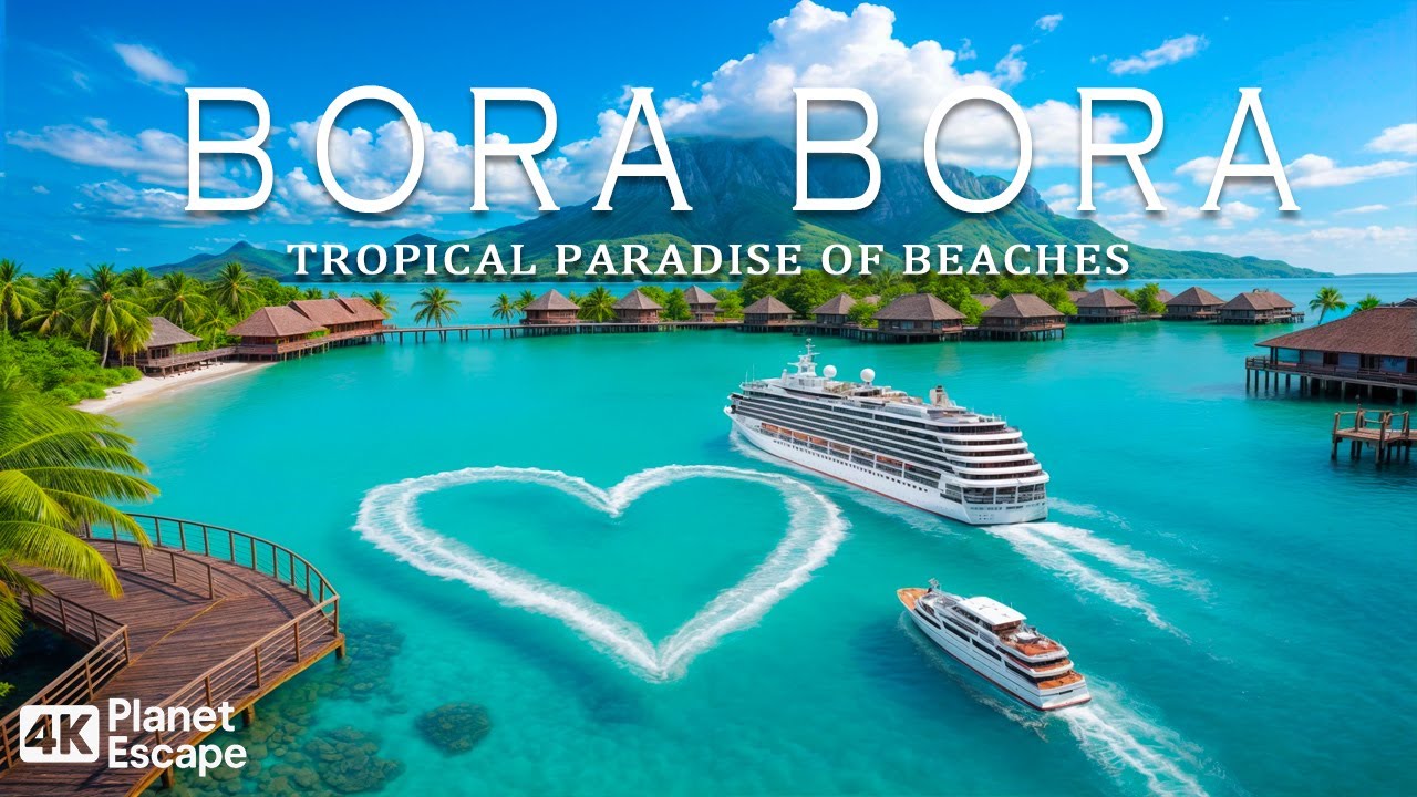Bora Bora 4K — откройте для себя райские острова и кристально голубую лагуну с Deep House Chill 🎵