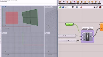 16 - Grasshopper - Divide Domain Squared for UV Subdivision
