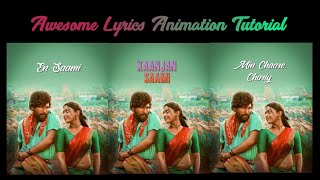 New Trending Lyrics editing tutorial alight motion 2021 in Telugu ||telugu tech jaikrishna