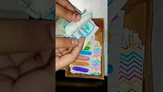 diy mini journaling kit making at home 😱😍💙🟡#shorts #garima